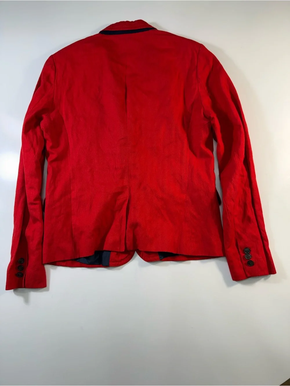 J. Crew Red Schoolboy Tailored Single-Breasted Blazer